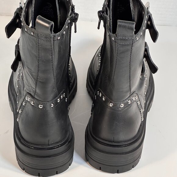 Ladies size 7.5 Black combat boots - Picture 13 of 15